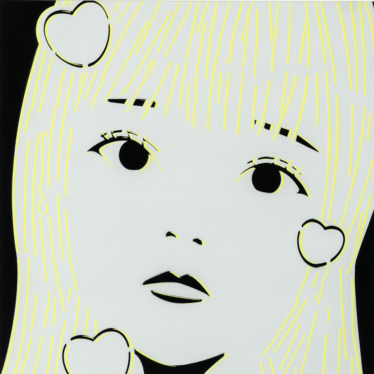 Black Yellow by Masato Yamaguchi / 山口真人 Painting,SELFY,2021,TOKYO