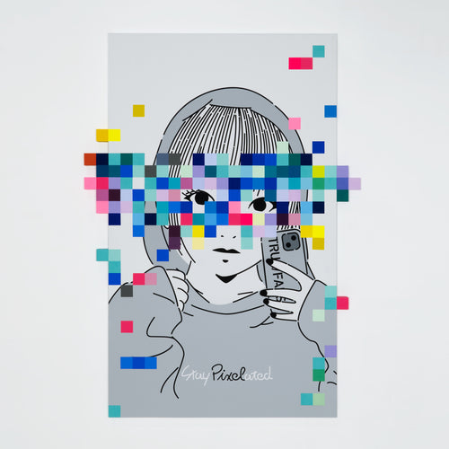 Stay with you pixel-147 by Masato Yamaguchi / 山口真人 Painting,SELFY,2022,TOKYO