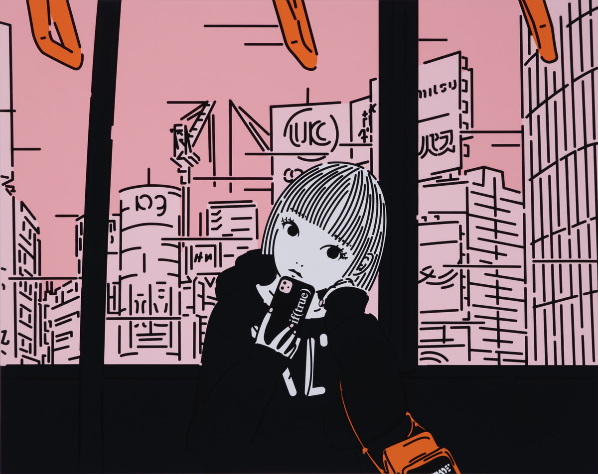 On the train*JY20 by Masato Yamaguchi / 山口真人 Painting,SELFY,2022,TOKYO