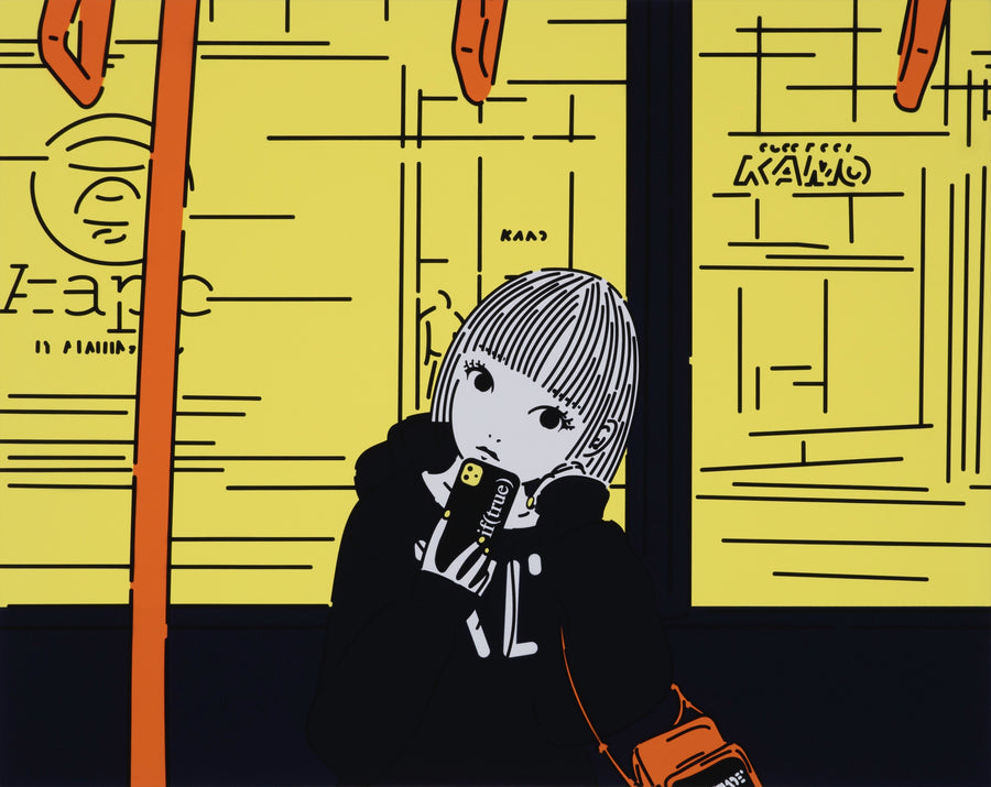 On the train*JY19 by Masato Yamaguchi / 山口真人 Painting,SELFY,2022,TOKYO