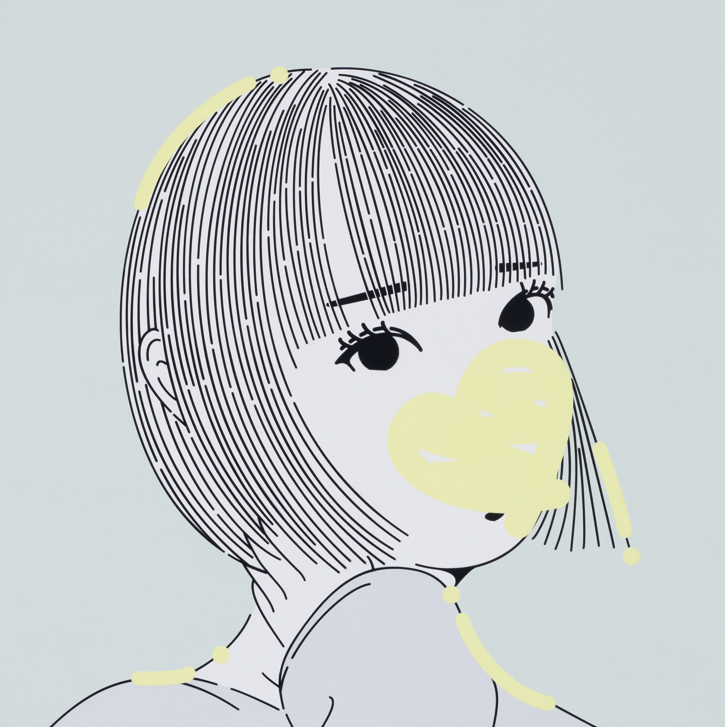 真作　山口真人 版画　How do I look? caseA*EDITION 真作 山口真人 版画 How do I look? caseA*EDITION - メルカリ