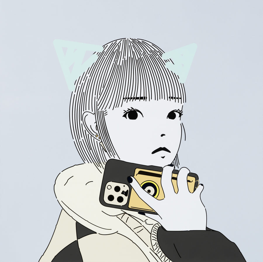 7 p.m op by Masato Yamaguchi / 山口真人 Painting,SELFY,2022,TOKYO